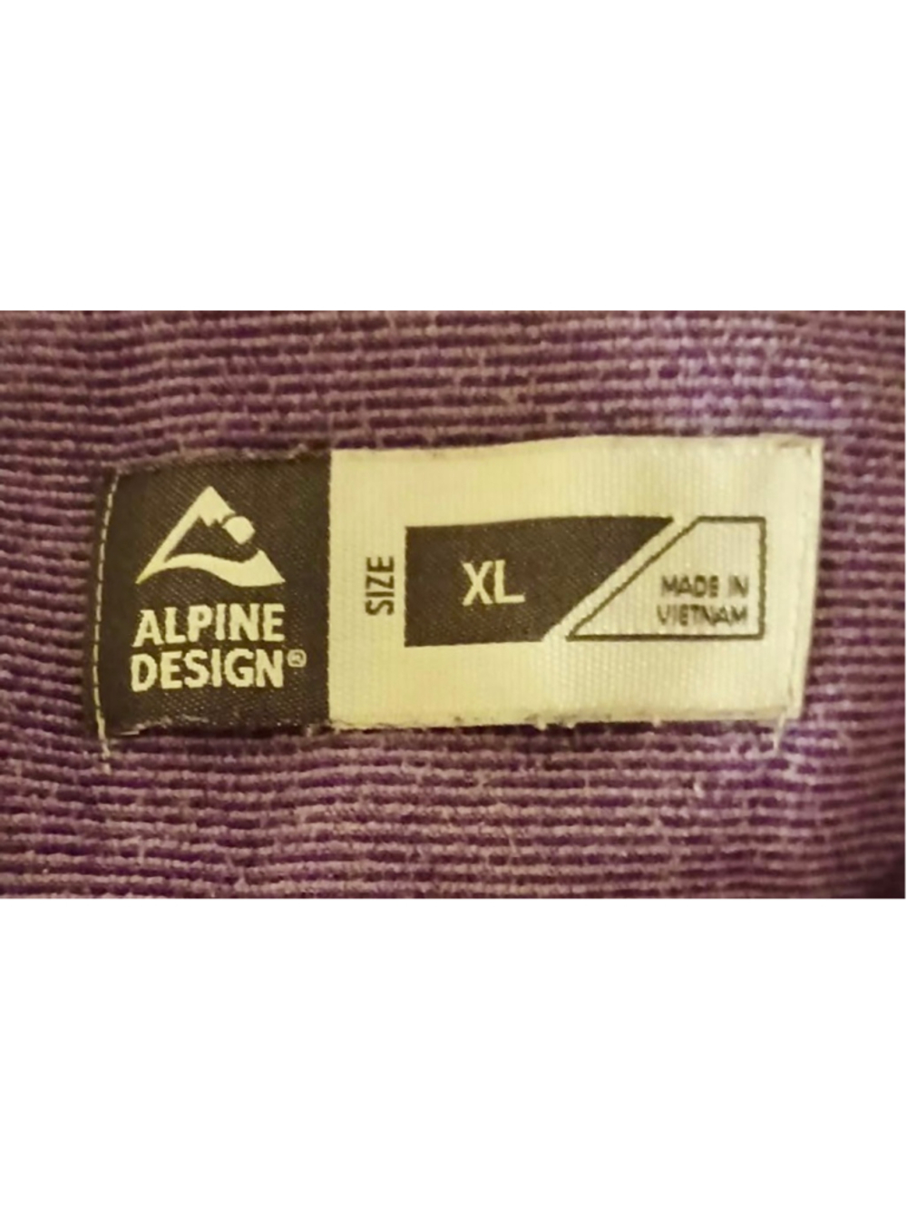 Alpine Design Women's Purple Textured Quarter-Zip Pullover - Size XL - INV458 A8 - Picture 3 of 6